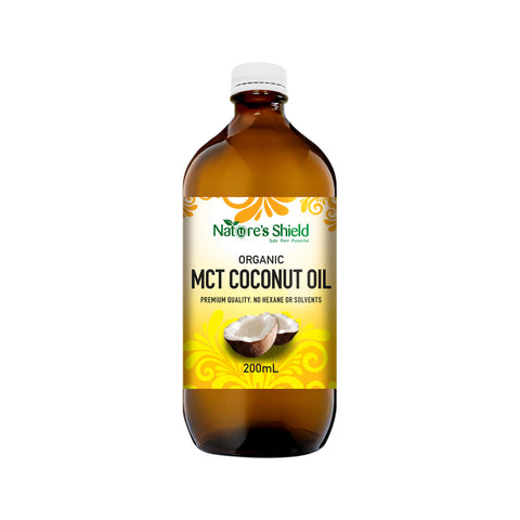 Nature's Shield Organic MCT Coconut Oil 200ml