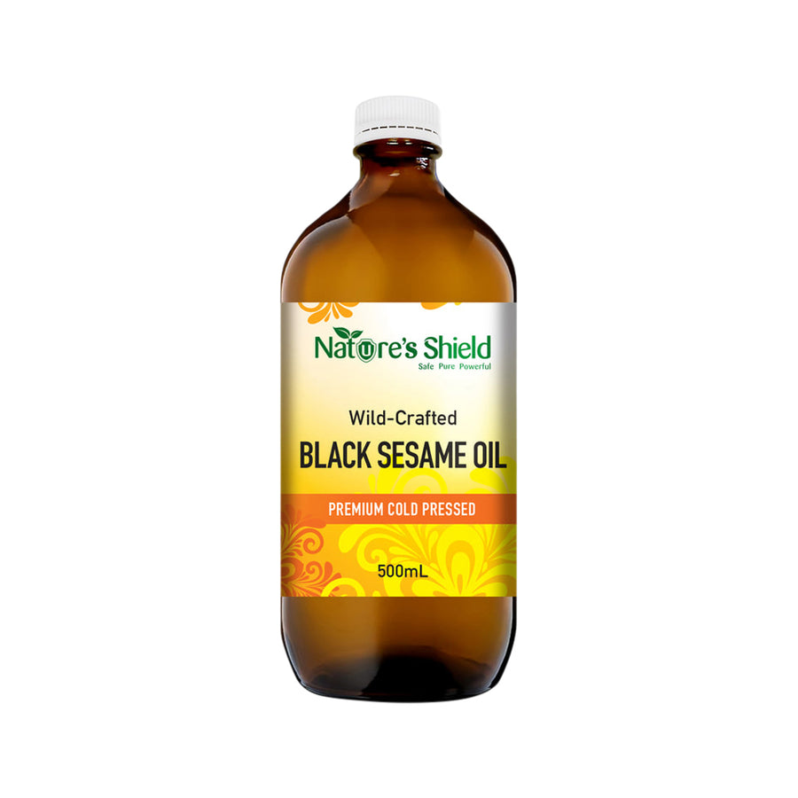 Nature's Shield Wild Crafted Black Sesame Oil Premium Cold Presser 500ml