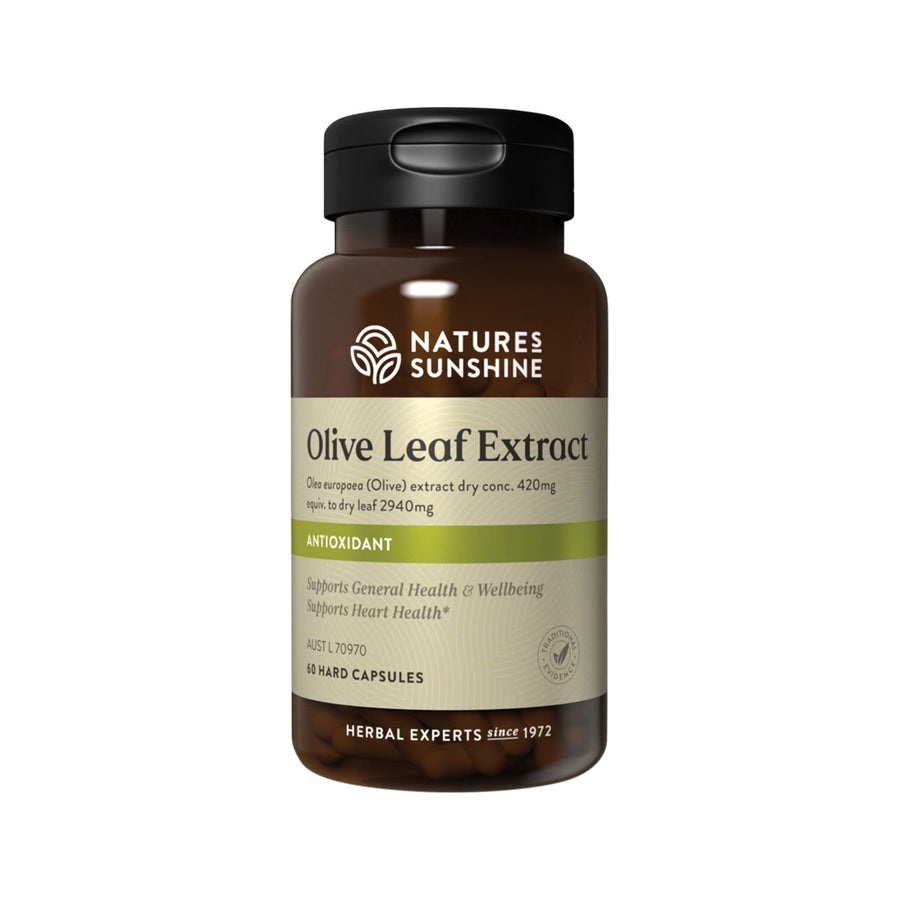 Natures Sunshine Olive Leaf Extract Antioxidant 60 Capsules