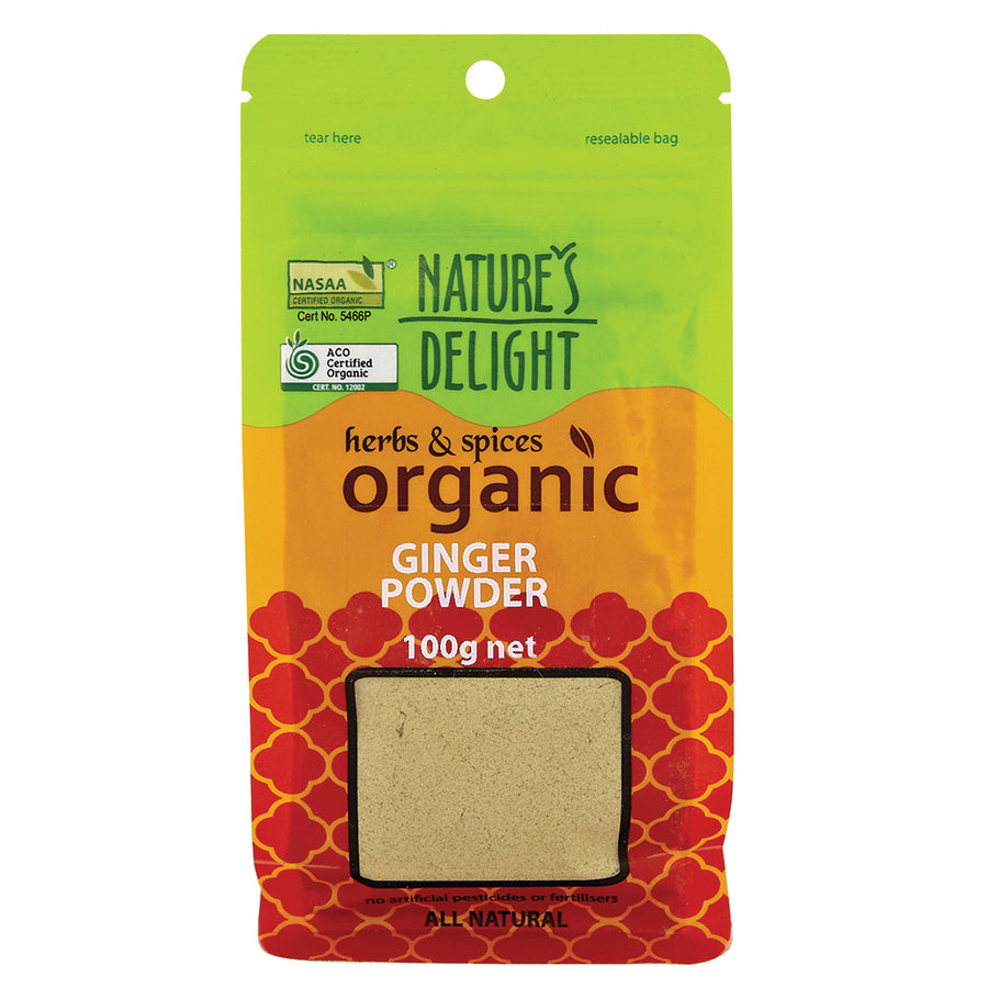 Nature's Delight Herbs & Spices Organic Ginger Powder 100g