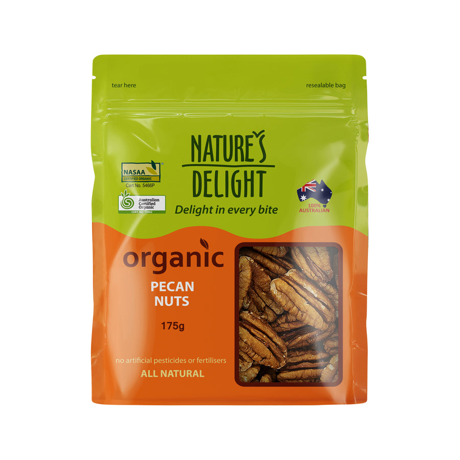 Nature's Delight Organic Pecan Nuts 175g
