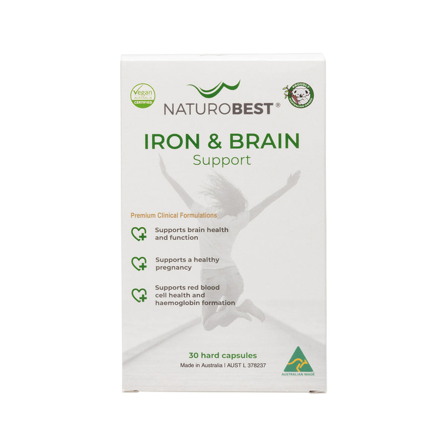 Naturobest Iron and Brain Support 30 Capsules
