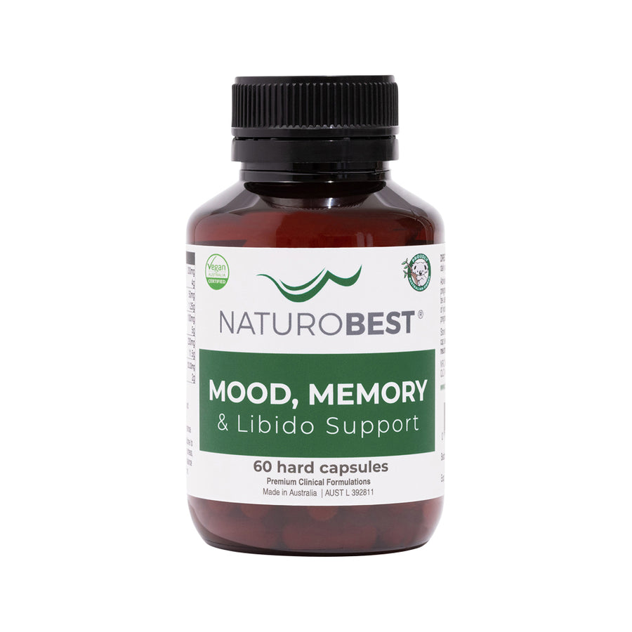 Naturobest Mood Memory and Libido Support 60 Hard Capsules