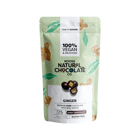 Noosa Natural Chocolate Co. Ginger Dark Chocolate 100g