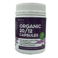 NuFerm Certified Organic 20 / 12 Capsules 200 Capsules