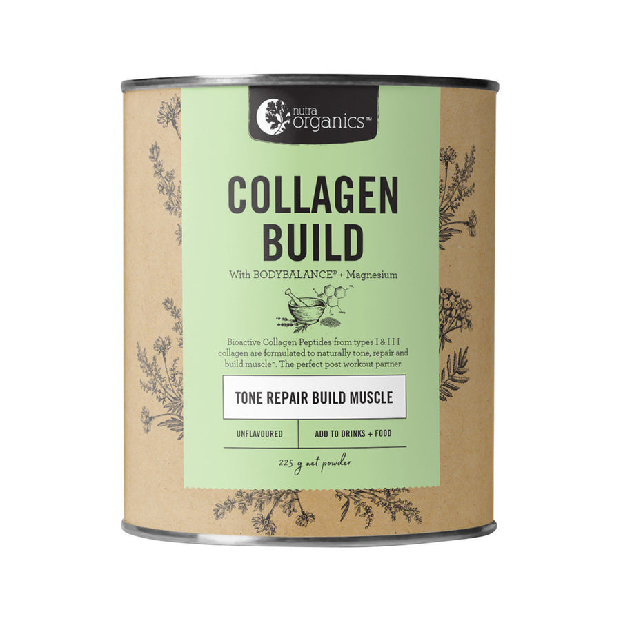 Nutra Organics Collagen Build with BodyBalance + Magnesium Unflavoured 225g