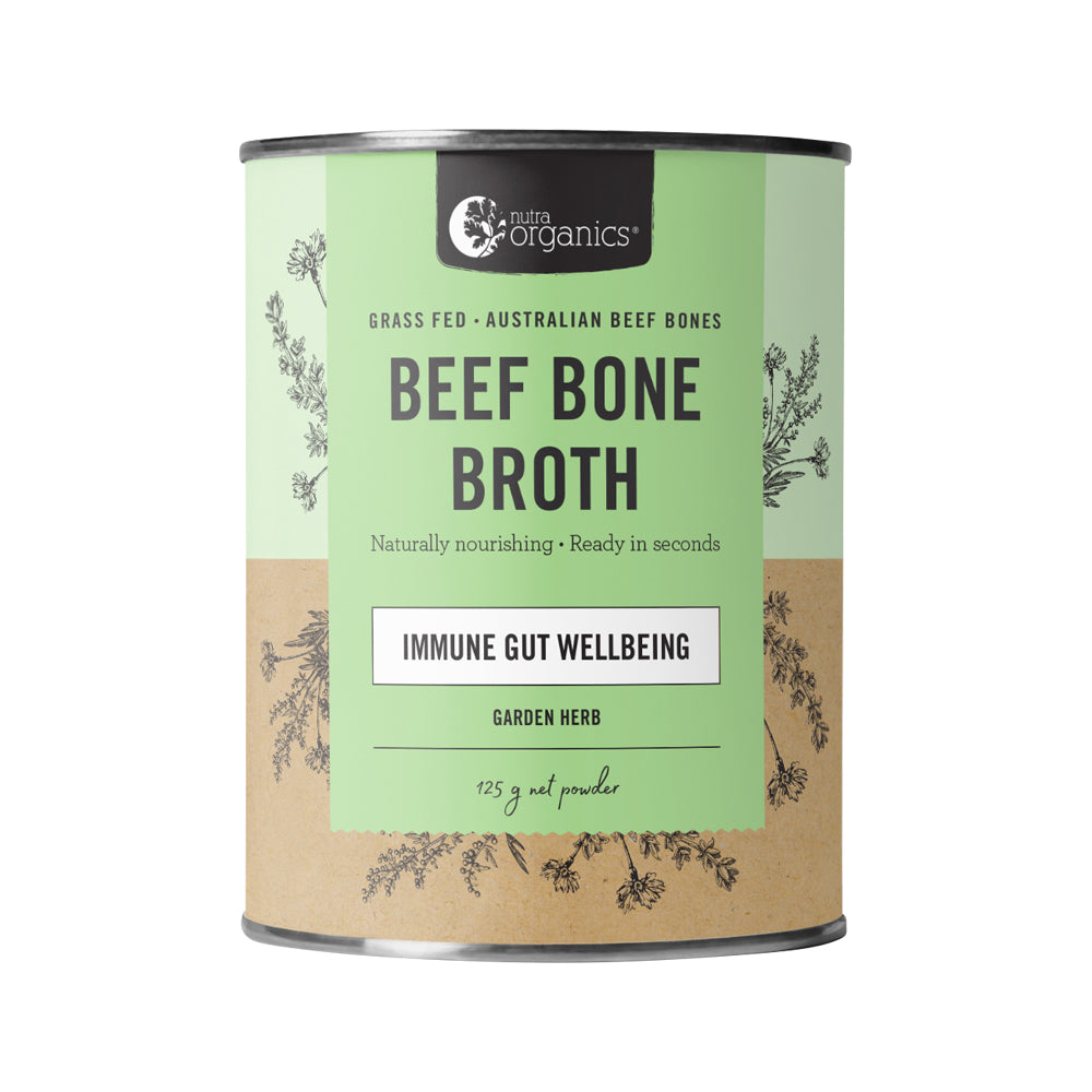 Nutra Org Bone Broth Beef Garden Herb 125g