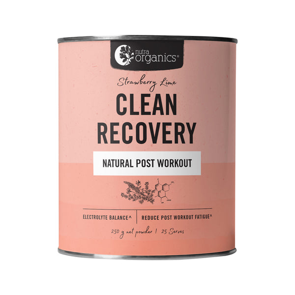 Nutra Organics Strawberry Lime Clean Recovery Natural Post Workout 250g