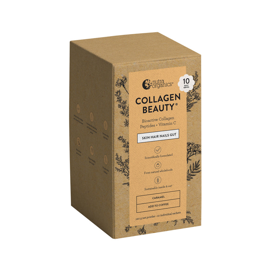 Nutra Organics Collagen Beauty Caramel Sachets 12g