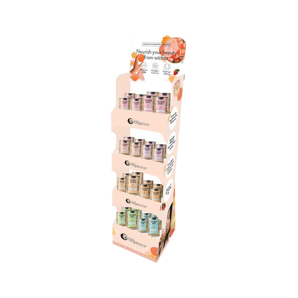 Nutra Org Display Stand Floor Collagen Beauty Range EMPTY