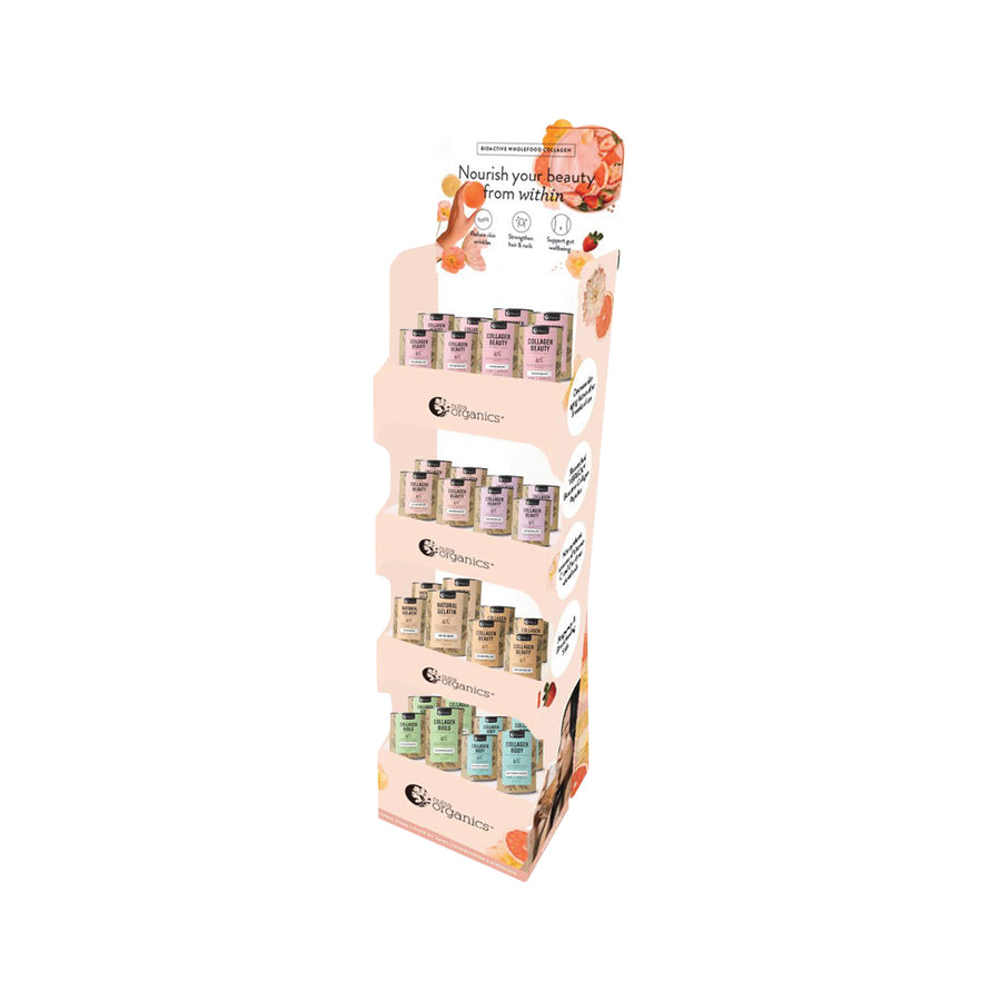 Nutra Org Display Stand Floor Collagen Beauty Range EMPTY