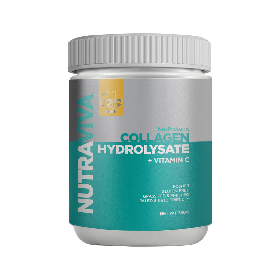 NutraViva NesProteins Collagen Hydrolysate (Beef) Plus Vit C Lemon 350g