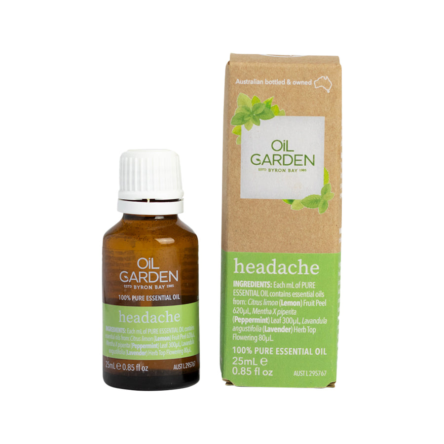 Oil Garden Byron Bay Headache 100% Pure Essential Oil 25mL