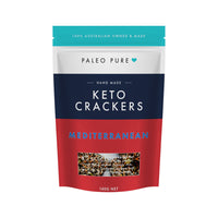 Paleo Pure Hand Made Keto Crackers Mediterranean 140g
