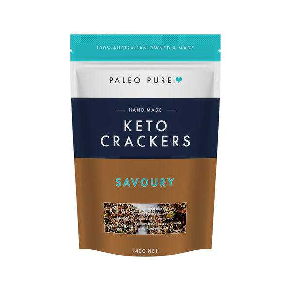 Paleo Pure Keto Crackers Savoury 140g