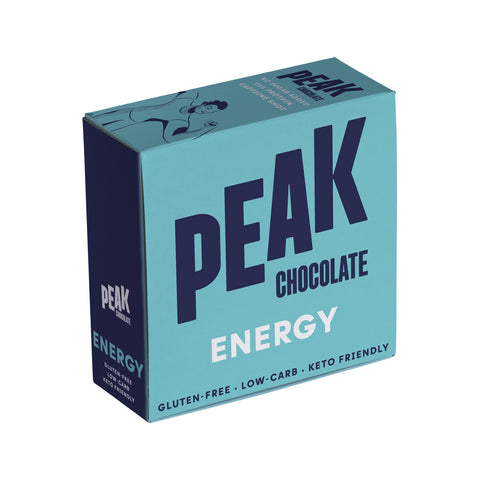 Peak Chocolate Bar Chocolate Dark Energy 80g x 8 Display