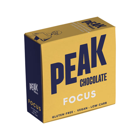 Peak Chocolate Bar Chocolate Dark Focus 80g x 8 Display