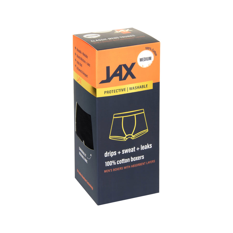 Pelvi JAX Men Underwear Leakproof Boxer Trunk Black M