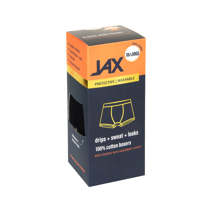 Pelvi JAX Men Underwear Leakproof Boxer Trunk Black XXL