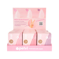 Pelvi Menstrual Cup Mixed Sizes x 9 Display