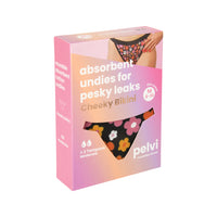 Pelvi Underwear Leakproof Cheeky Bikini Floral M