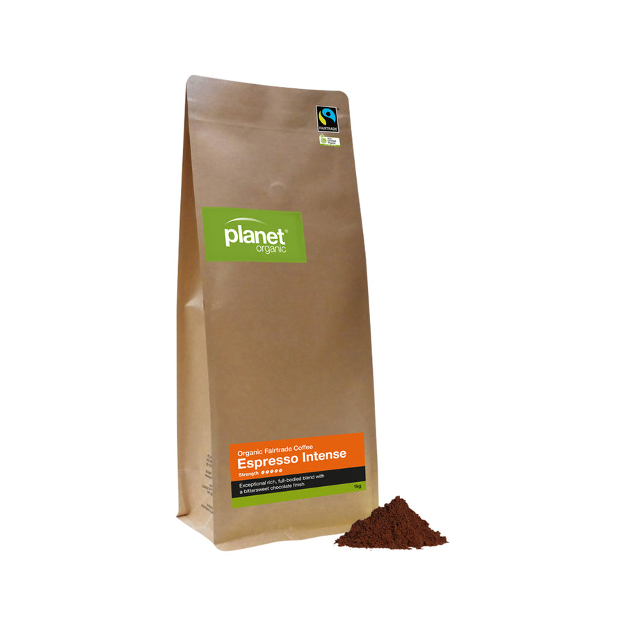 Planet Organic Org Coffee Espresso Intense Espresso Ground 1kg