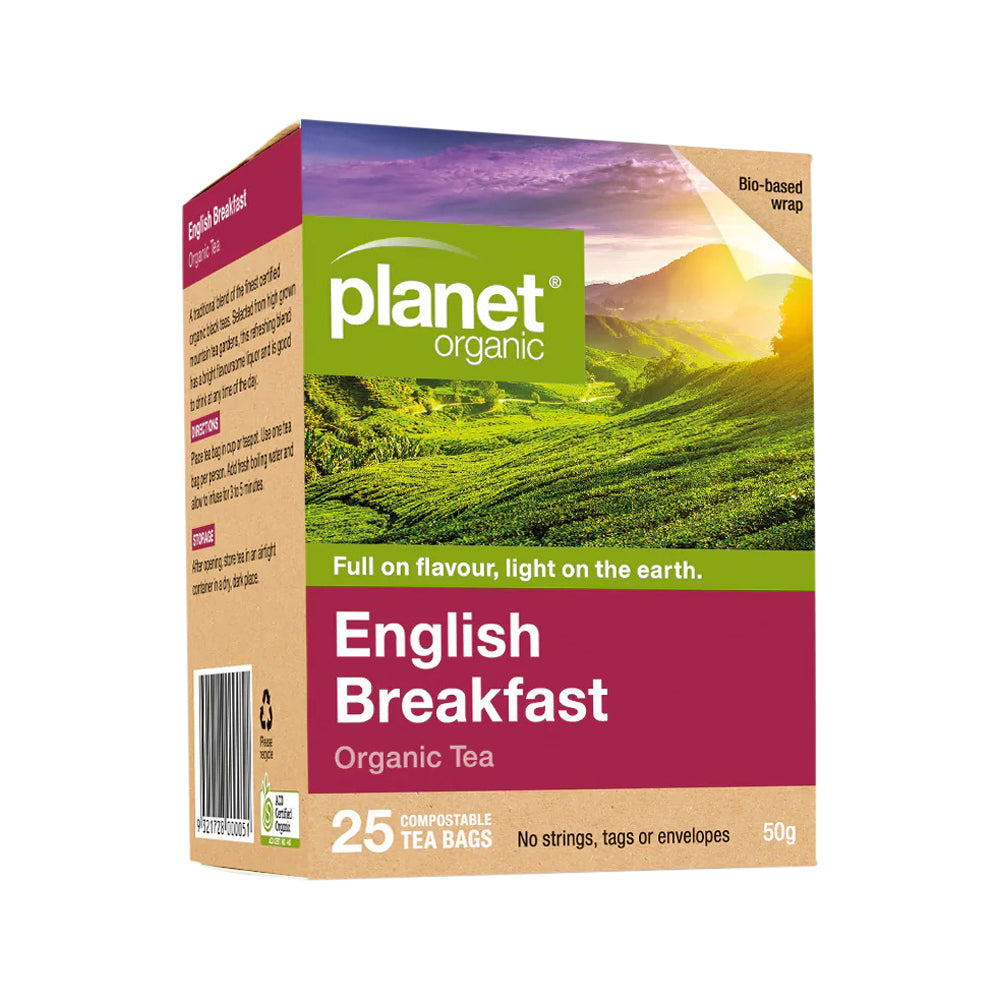 Planet Organic Org English Breakfast Tea x 25 Tea Bags
