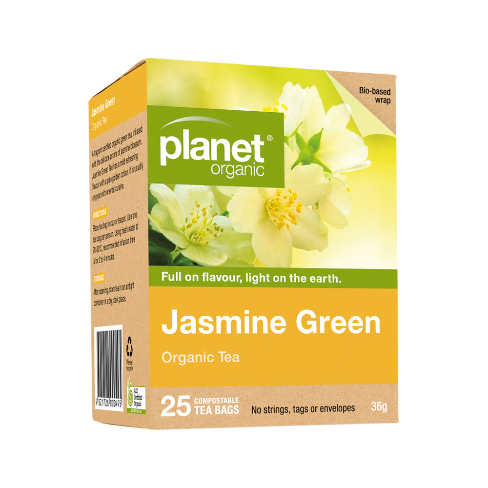 Planet Organic Org Jasmine Green Herbal Tea x 25 Tea Bags
