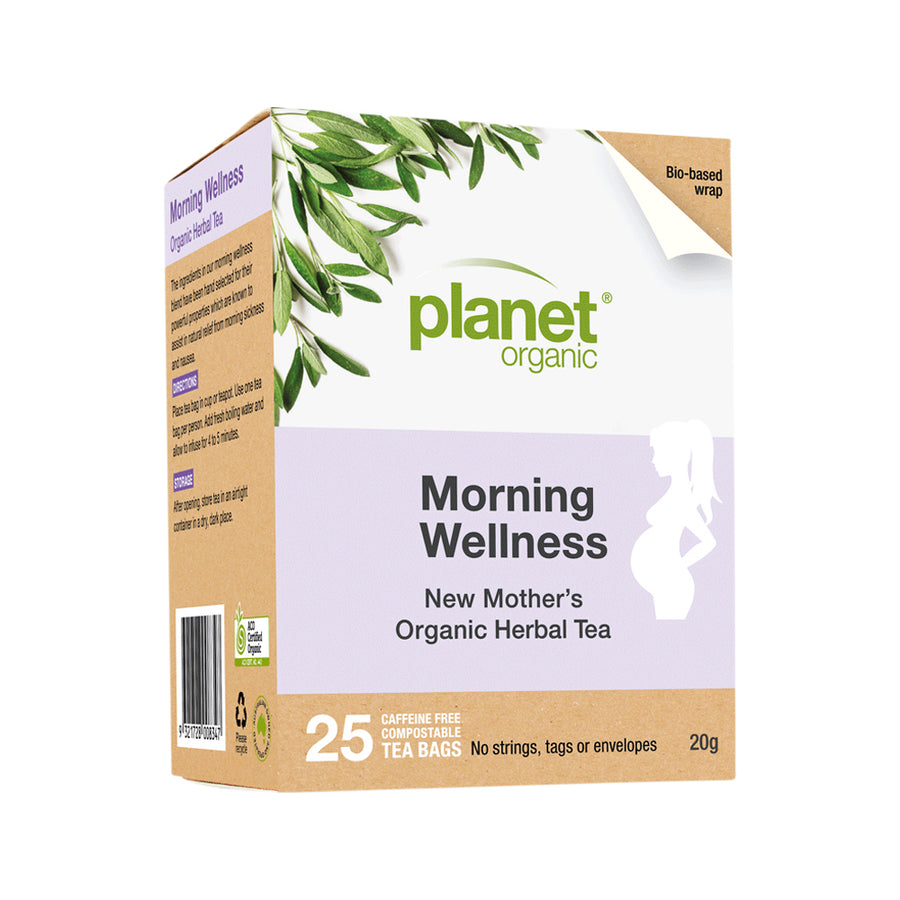 Planet Organic Org Morning Wellness Herbal Tea x 25 Tea Bags