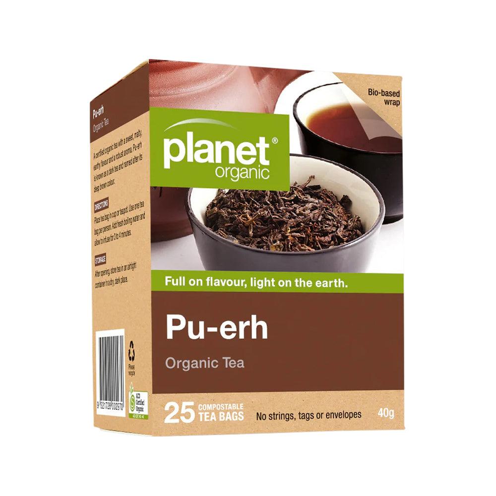 Planet Organic Org Pu'erh Tea x 25 Tea Bags