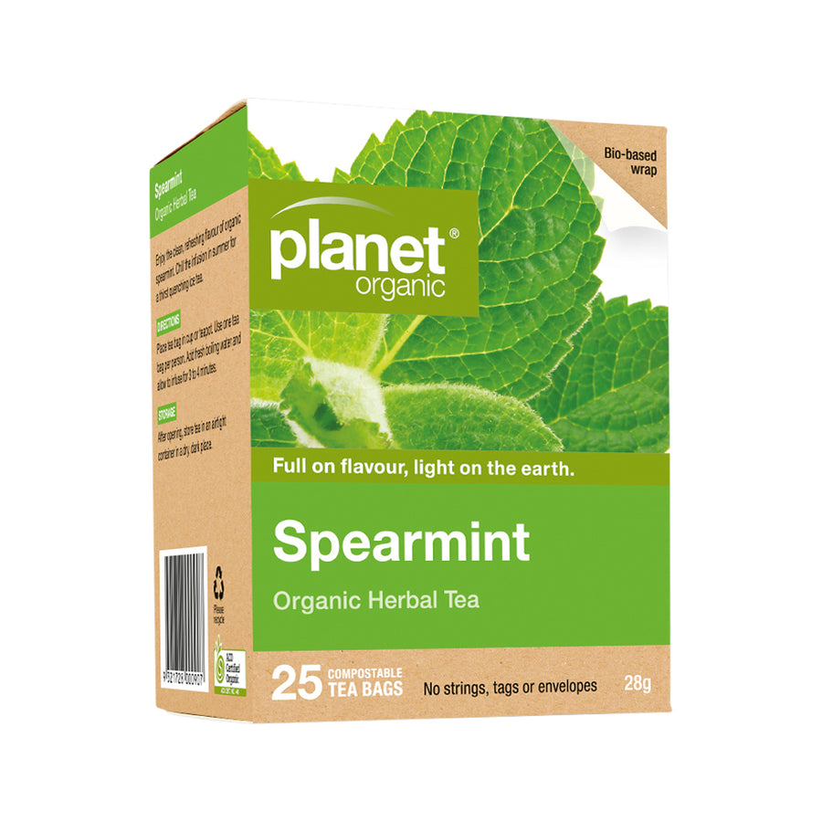 Planet Organic Org Spearmint Herbal Tea x 25 Tea Bags