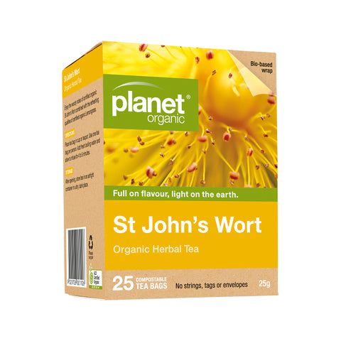 Planet Organic Org St John's Wort Herbal Tea x 25 Tea Bags