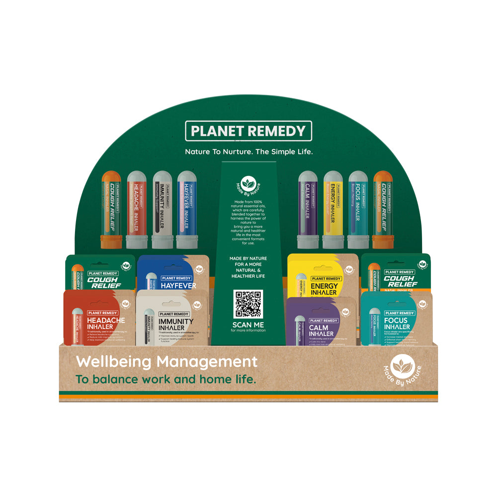 Planet Remedy Display Stand Counter Inhalers EMPTY