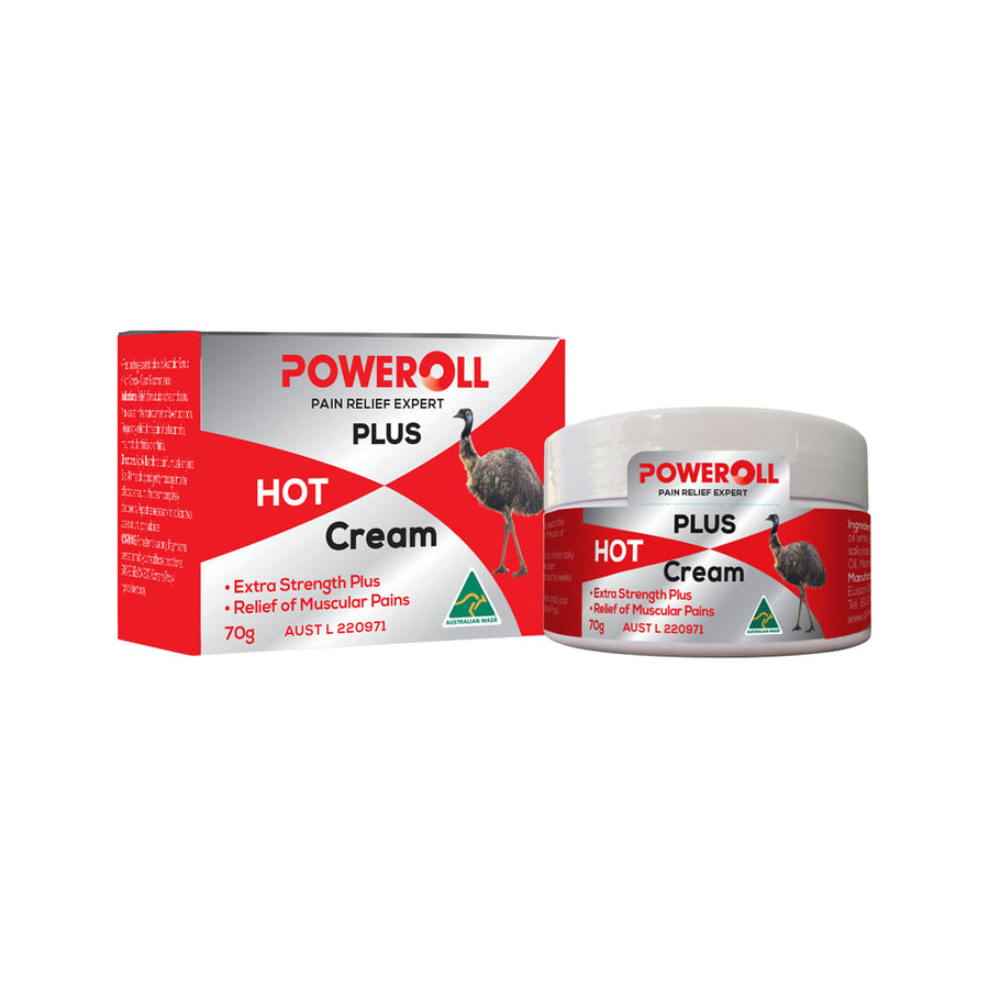 PoweRoll Pain Relief Plus Hot Feel Cream 70g
