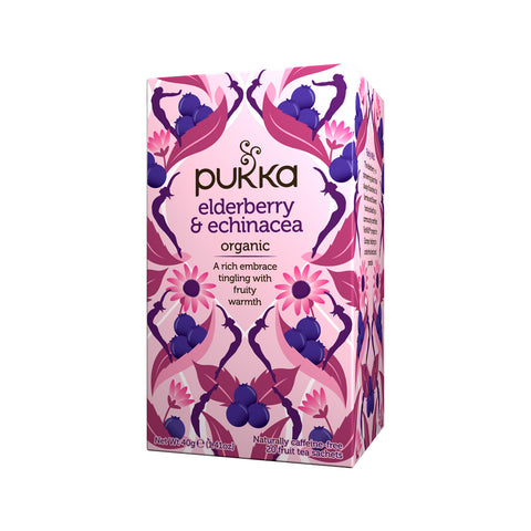 Pukka Org Elderberry and Echinacea x 20 Tea Bags