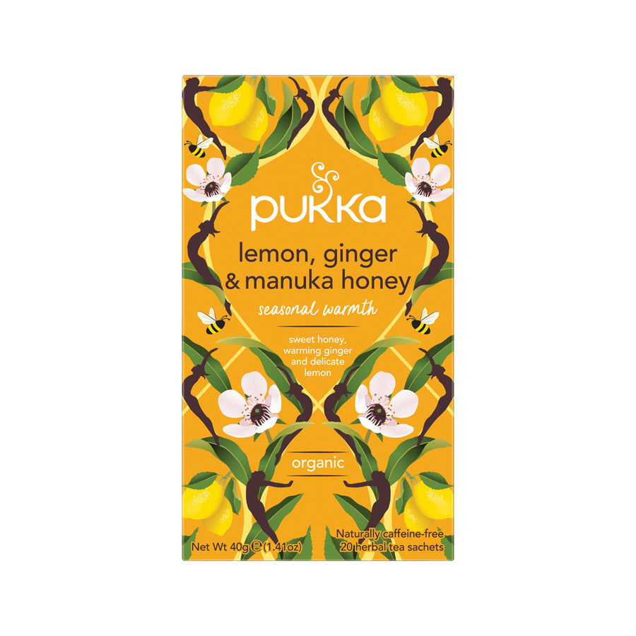 Pukka Org Lemon, Ginger and Manuka Honey x 20 Tea Bags