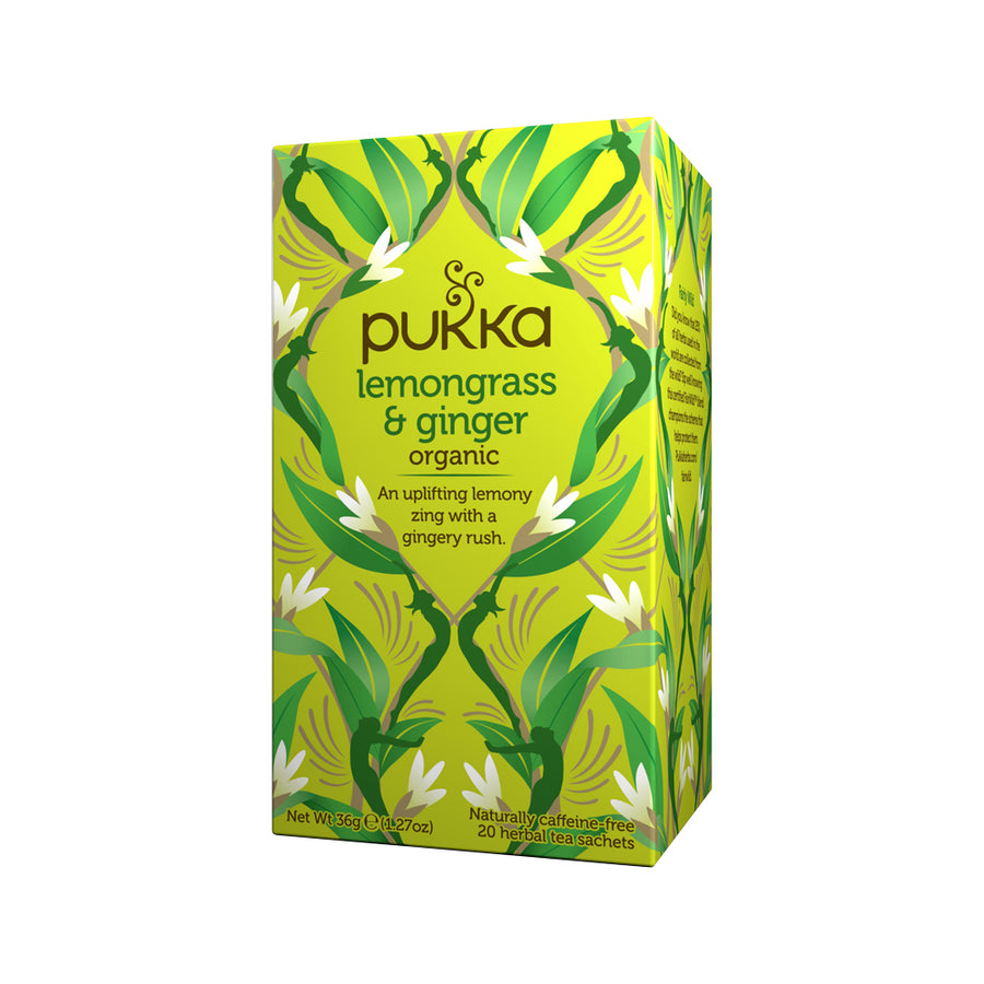 Pukka Org Lemongrass and Ginger x 20 Tea Bags