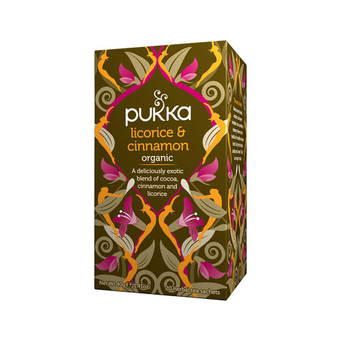 Pukka Org Licorice and Cinnamon x 20 Tea Bags