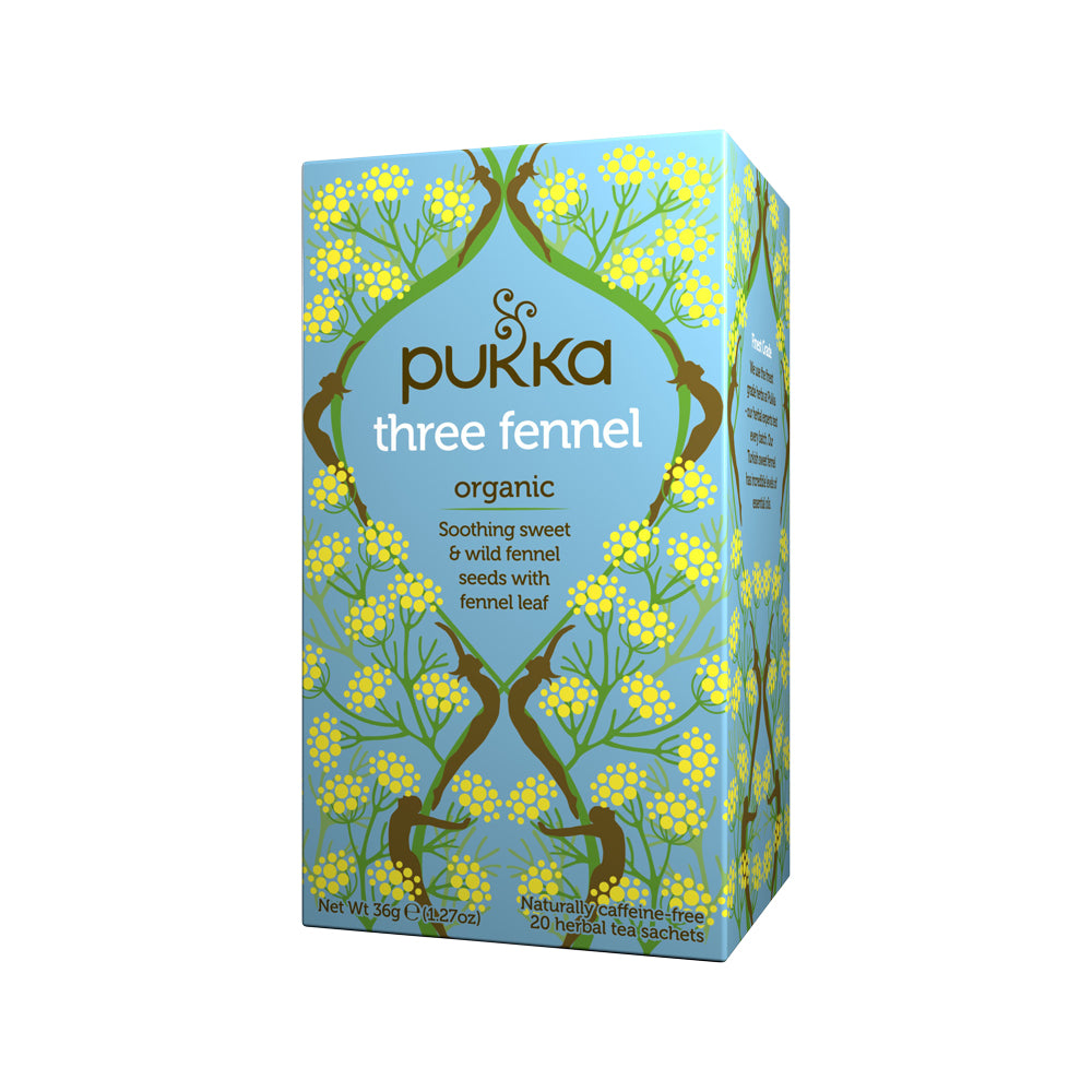 Pukka Org Three Fennel x 20 Tea Bags
