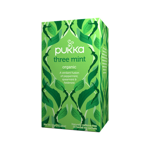 Pukka Org Three Mint x 20 Tea Bags