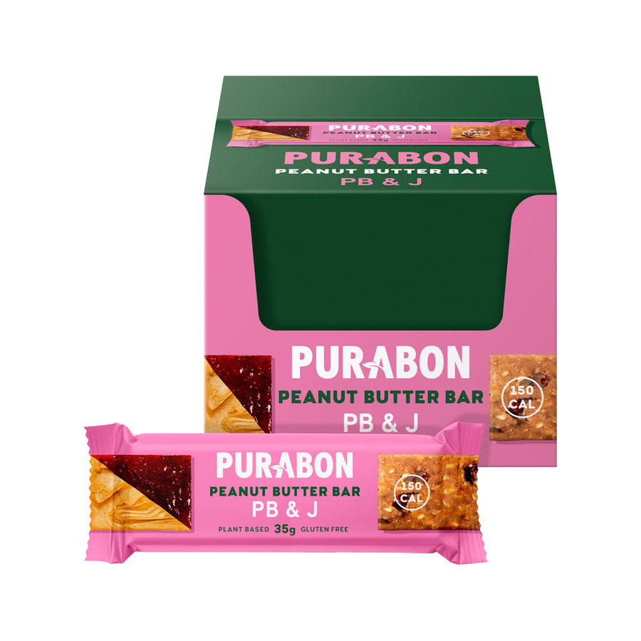 Purabon Bar Peanut Butter PB and J 35g x 30 Display