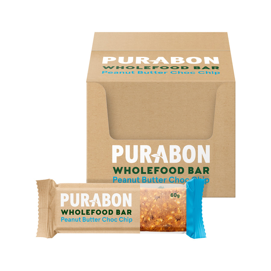 Purabon Bar Wholefood Peanut Butter Choc Chip 60g x 15 Display