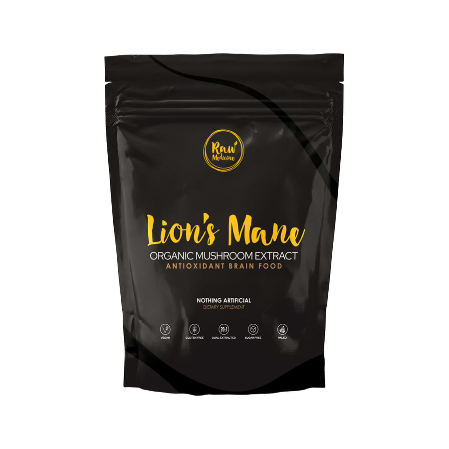 Raw Medicine Org Mushroom Extract Lion's Mane 100g