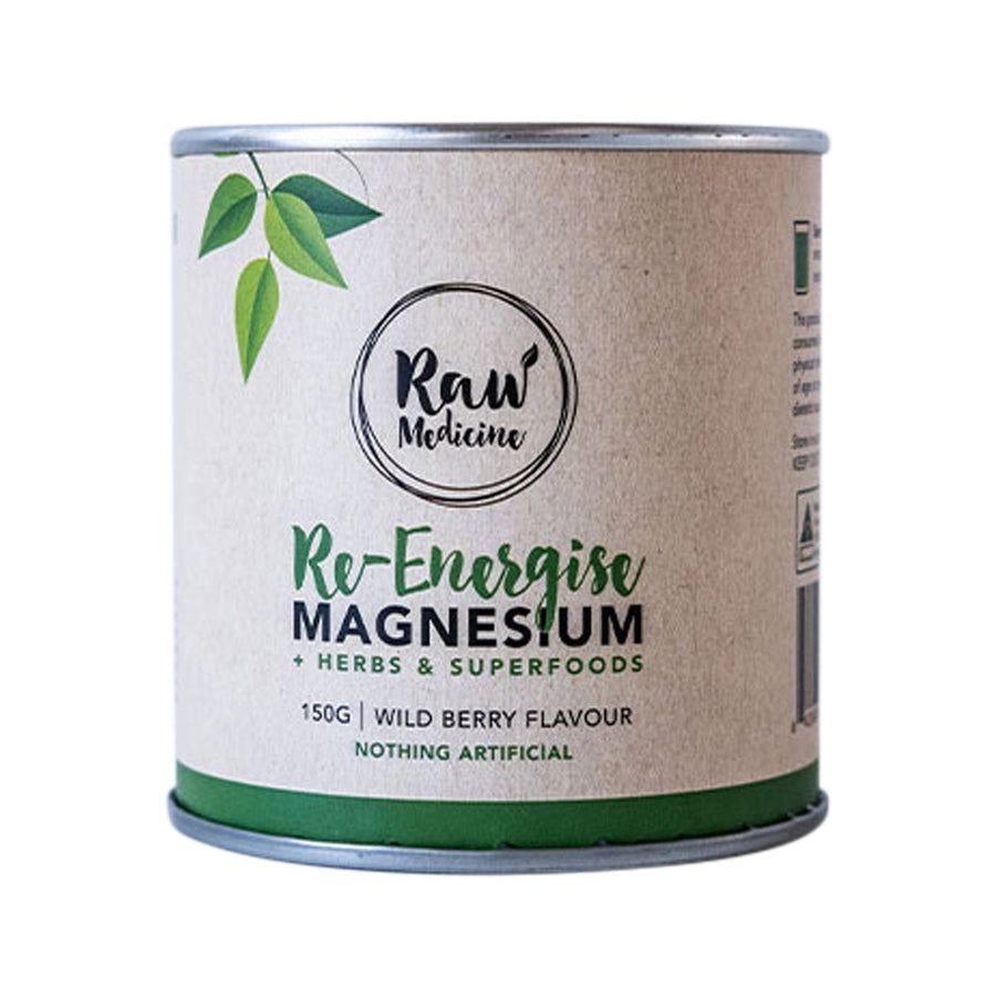 Raw Medicine Re Energise Magnesium (Wild Berry) 150g