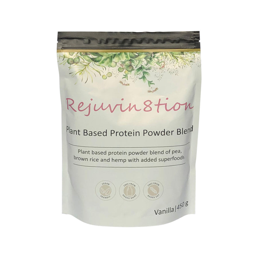 Rejuvin8tion Plant Based Protein Powder Blend Vanilla 450g