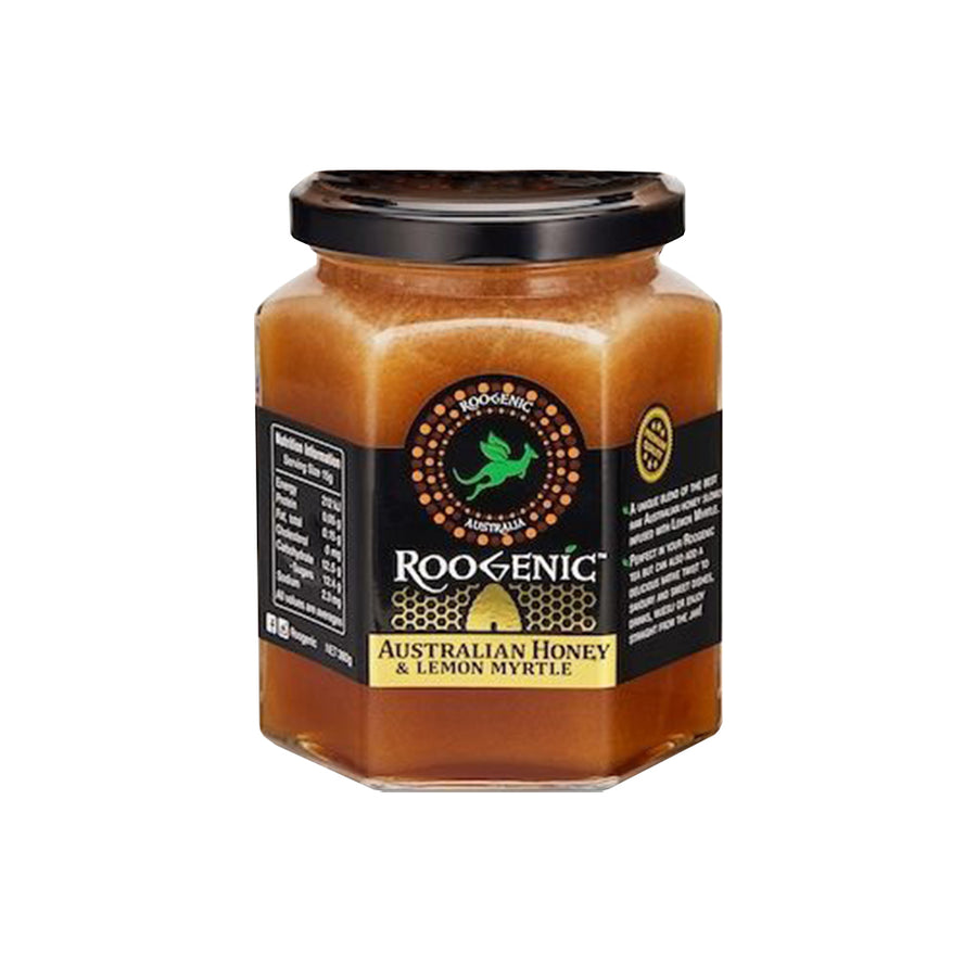Roogenic Aust Honey and Lemon Myrtle 380g