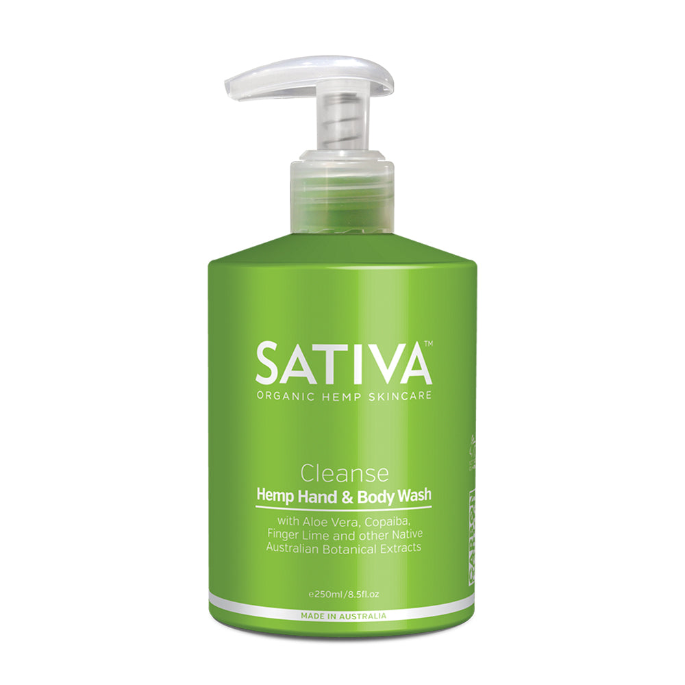 Sativa Org Hemp Hand and Body Wash Cleanse 250ml