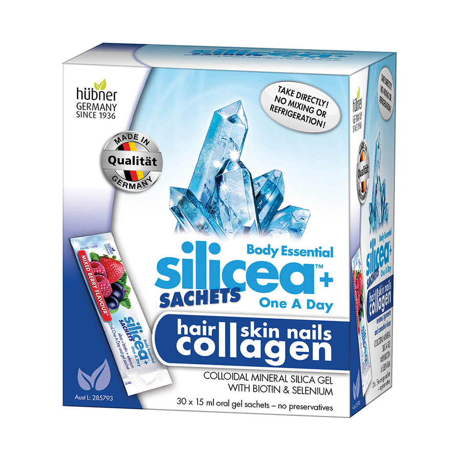 Hubner Germany Body Essential Silicea Sachets Hair Skin Nails Collagen