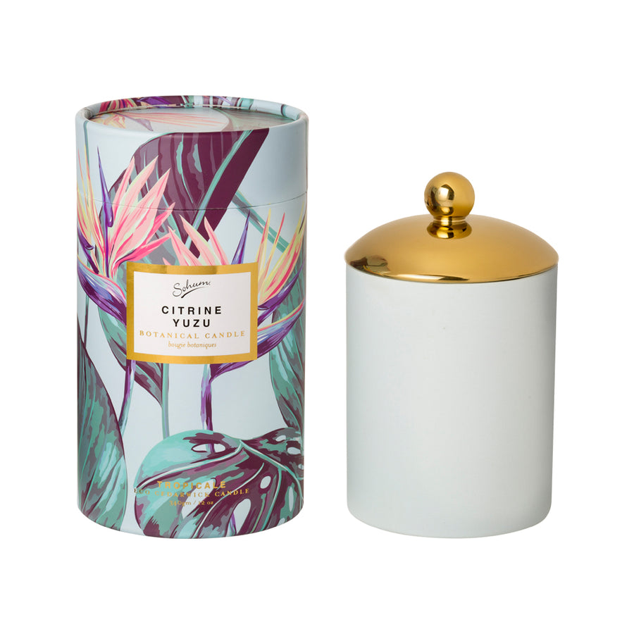 Sohum Tropicale Botanical Candle Eco Jar Citrine Yuzu 340g