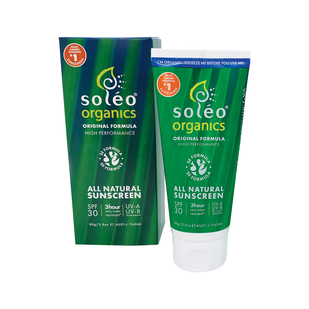 Soleo Organics Sunscreen SPF30 Original Formula (High Perf) 80g